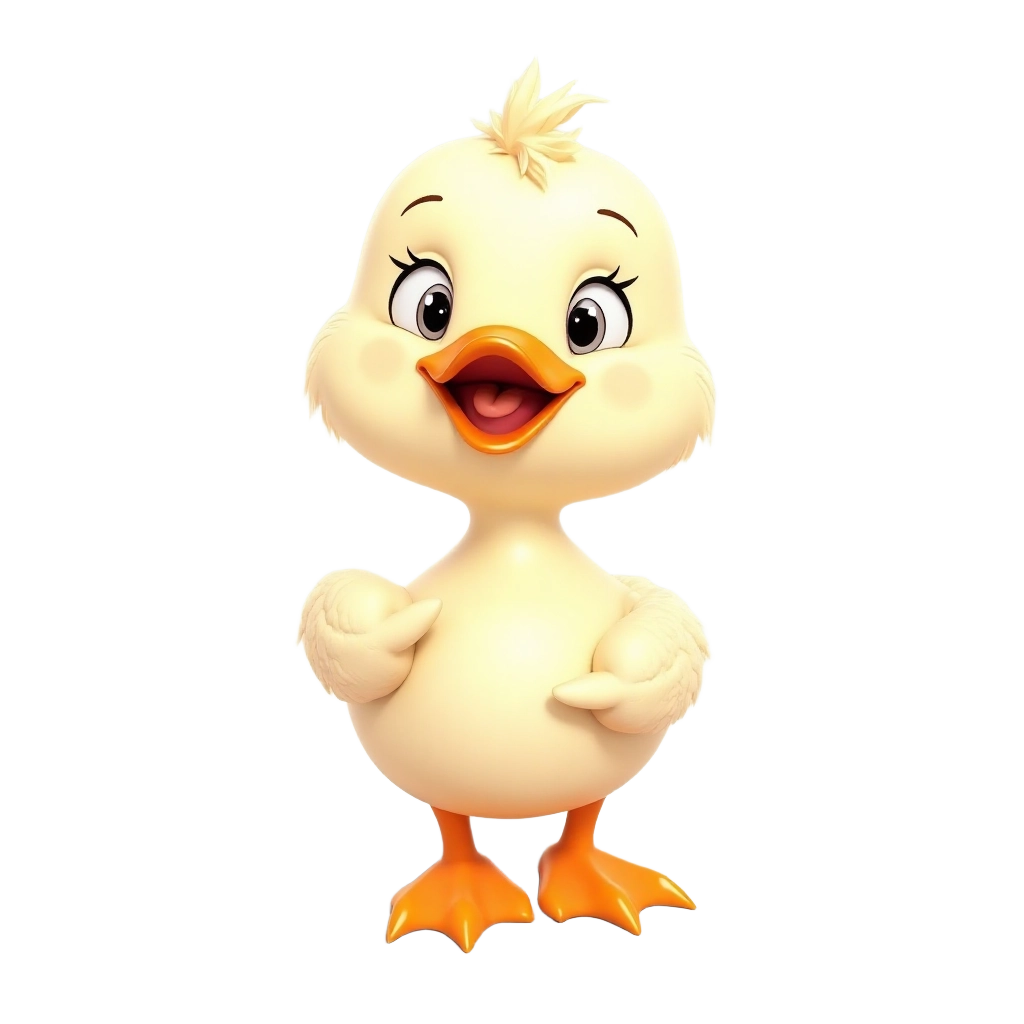 Cute Cartoon Duckling